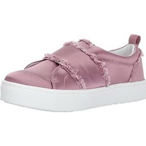 Sam Edelman Levine Pink Fringe Satin Sneakers